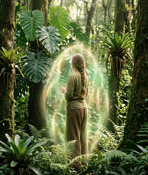 Guia Proteção natural xamanismo campo de luz orgânico