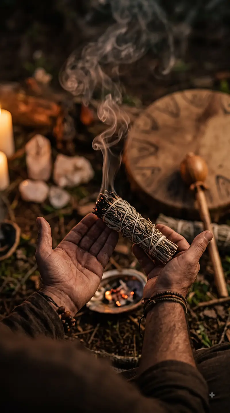 Rituais de Proteção Energética e Defumação com Ervas Sagradas Rituais de Proteção Energética e Defumação com Ervas Sagradas